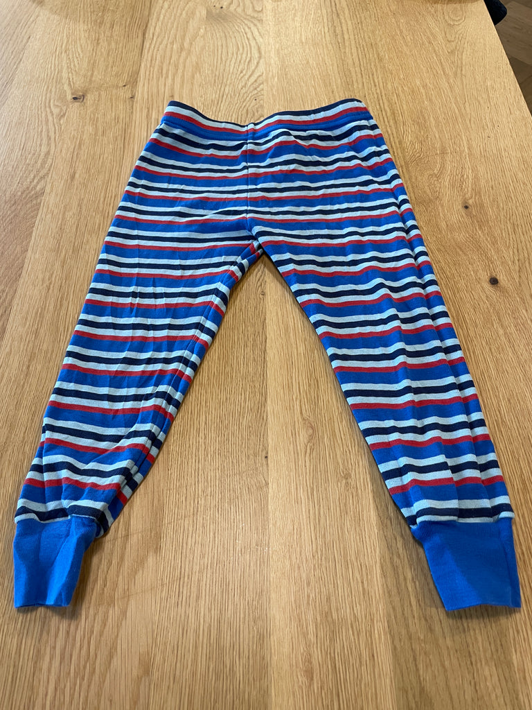 Pantalon de pyjama rayé bleu et rouge